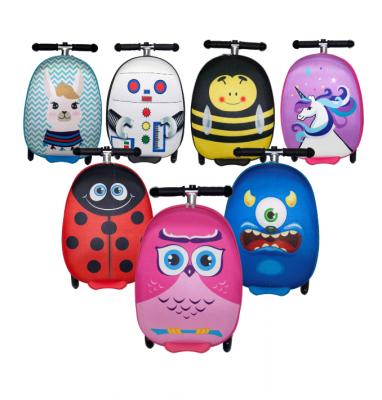 China EVA Kids Travel Bee Suitcase Children's Scooter Luggage For Children 32*26*51cm for sale