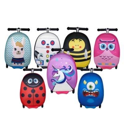 China Online/Offline/Wholesale/Retailer Luggage Costom Kids Scooter Suitcase 3D Scooter With Scooter Suitcase And Many Kinds for sale