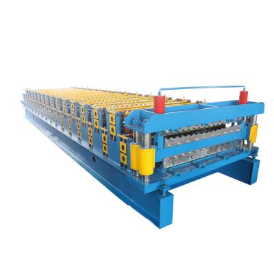 China Building Material Shops Double Layer Rolling Making Roll Forming Machine for sale