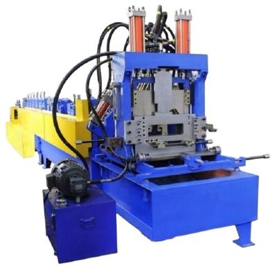 China PLC Computer Control CZ Metal Sumatically Steel Purlin Roll Forming Machine for sale