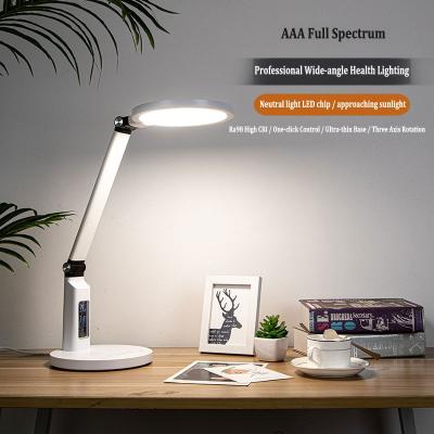 China Multifunctional Eye Protection Table Light LED Eye Shield Desk Lamp Slide Dimming Study Table Lamp Touch Switch and Timer for sale