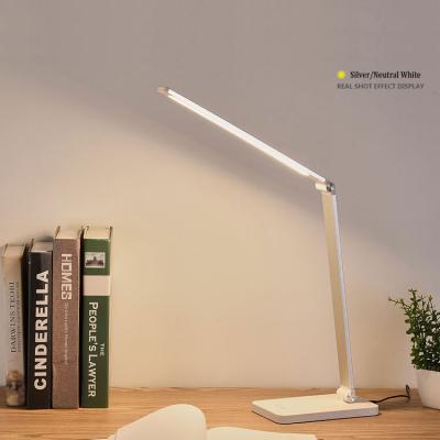 China Fashionable Design Eye Care Light Desk Table Lamp Wireless Charging Wireless Touch Control LED Table Lamp With Charger for sale