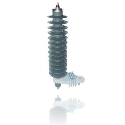 China 36kV Silicone Rubber Zinc Oxide 30KV Surge Arrester Silicone Lighting Arrester for sale