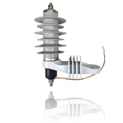 China High Quality High Voltage Silicone Rubber Zinc Oxide 15KV Surge Arrester Surge Arrester Surge Protection for sale