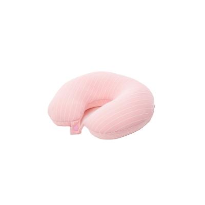 China Super Soft High Quality Various Colors U Shape Sleep Pillow Foam Particle Neck Pillow for sale