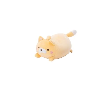 China Hot Selling Particle Super Soft Stuffed Plush Toy Animal Yellow Gray Particle Kitten Doll for sale