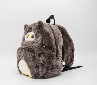 China Other High Quality Cute Cartoon Animals Kids School Bag Plush Owl Backpacks For Kids for sale