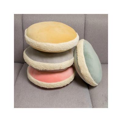 China Factory Direct Super Soft French Macaron Plush Pillow Super Soft Plush Stuffed Macaron Cushions for sale