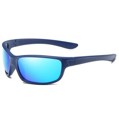 China Fashion New TR Full Frame Sunglasses Sports Sunglasses For Men's Outdoor Sun Glass Recycling Factory for sale