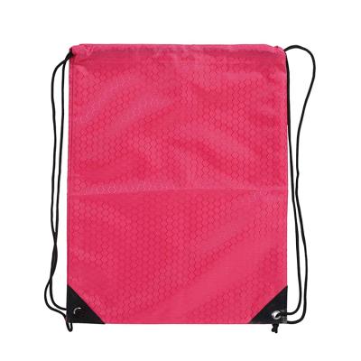 China Wholesale Fashion Reusable Nylon Ripstop Polyester Travel Drawstring Bags for sale