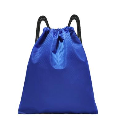 China Custom Logo Drawstring Printed Polyester Waterproof Gym Bags Waterproof Gymsack Polyester Training Drawstring Bag for sale