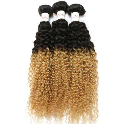 China 100% virgin hair quality 100% virgin hair ombre color hair extension with india hair for sale