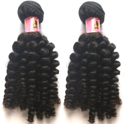 China Spring Curl Hair High Quality Raw Natural Color Curly Hair Weaving For Cambodian Hair for sale