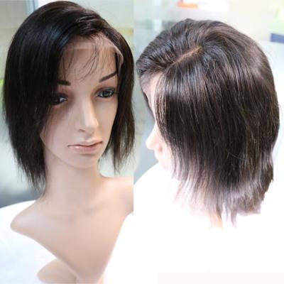 China Silky soft no tangle& shedding 10 inch short lace front wigs for black women lace front dreadlock wig side piece lace front wig for sale