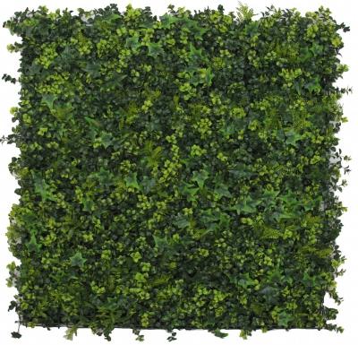 China GW-15 Minimalist Artificial Green Privacy Leaf Plastic Fence Wall for sale