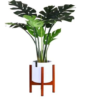 China Modern Direct Decorative Green Palm Leaf Plant Artificial Monstera Plant for sale