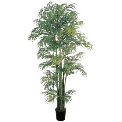 China Factory price 7ft 6m mini areca 300cm color 4m 4ft leaves 5ft palms 60pcs mini tropical artificial 6ft date palm tree for sale