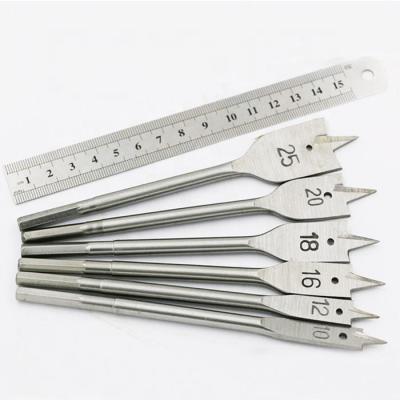 China High Carbon Steel Softwood Drilling Rig Woodworking Flat Durable Drill Bit Excavator Drill Bits Tool Kits for sale