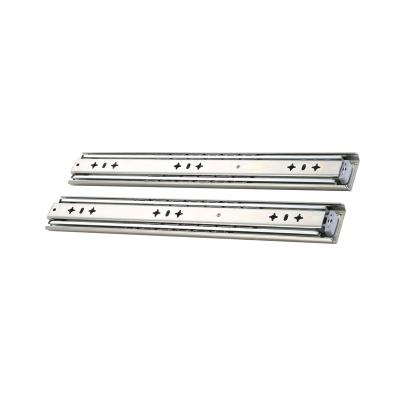 China Heavy Duty 3 Drawer Slide 53mm Full Fold+Full Extension Triple Extension for sale