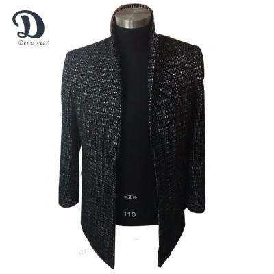 China Latest Design Men's Long Coat Breathable Long Coat Spray Coat Wool Breathable for sale