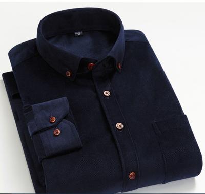 China 2020% Hot Sale 27s London Style Dress Men's Anti-pilling Formal Men's Corduroy Shirts for sale