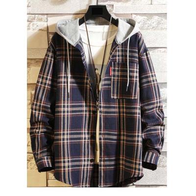 China Anti-pilling Anti-pilling 100% Cotton Flannel Long Shirt With Chest Pocket With Custom Hoodies Men for sale