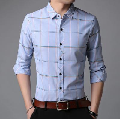 China Wholesale Plaid Flannel Fashion Stretch Men's Custom Anti-pilling Anti-pilling Shirt for sale