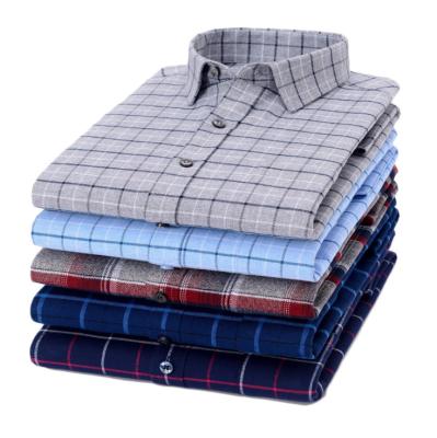 China Anti Pilling Best Quality Anti Pilling 2020 Custom Design Mens Shirts Pattern Fancy Plaid Cotton Shirts For Men for sale