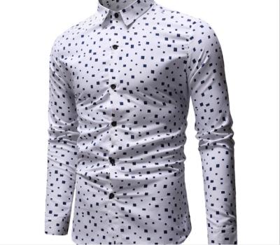 China Anti Pilling Anti Pilling Custom Design Printed Mens Casual Shirt for sale