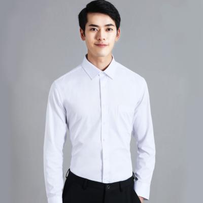 China Anti-pilling anti-pilling men's long sleeves shirt with stand collar using high quality 100% cotton fabric for sale