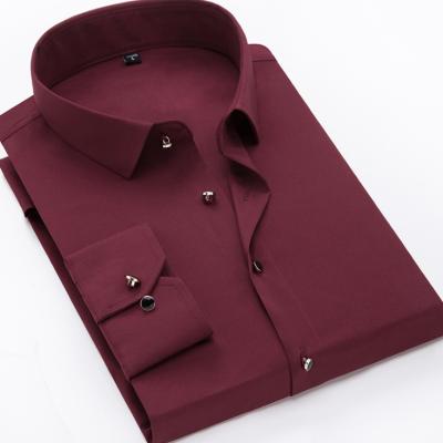 China Factory High Quality Anti-pilling Men's Cotton Shirts Long Sleeve Shirts And Pants Mens Formal Dress Shirts for sale