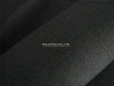 China Peach Finished Polyester Rayon T/R Twilled Malange Fabric Clothing Material for sale