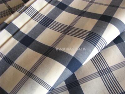 China 100% Cotton Yarn Dyed Check, Water Proof / Wax Coated, Special Finish Fabric for sale