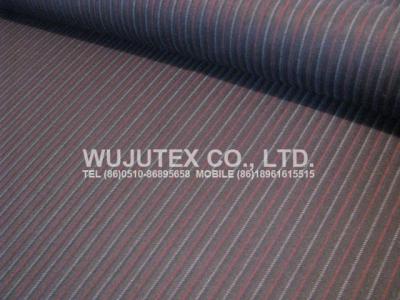 China T/R 65% polyester 35% rayon yarn dyed herringbone stripe fabric, very nice wool like handfeel. item no. WJY5331# for sale