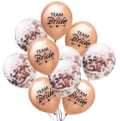 China Hot Selling Party Deco Customized Printing Latex Balloons 10pcs Bride To Be Balloons Set For Wedding Propose And Bachelor Party Decorations for sale