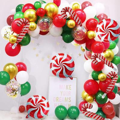 China Party Deco Balloons Garland Arch Christmas Kit of 103 Packs for Xmas Holiday Candy Theme Party Decorations for sale