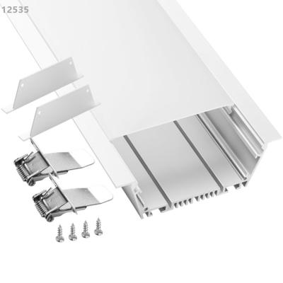 China Decorations Ceiling Recessed Anodized Aluminum Channel For Foshan Led Led Profile Light 120mm for sale