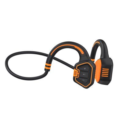 China Best Selling Osteoconductive Ear MP3 Sports Open Radio IP68 Waterproof Bone Conduction Earphone Swimming Headphones for sale