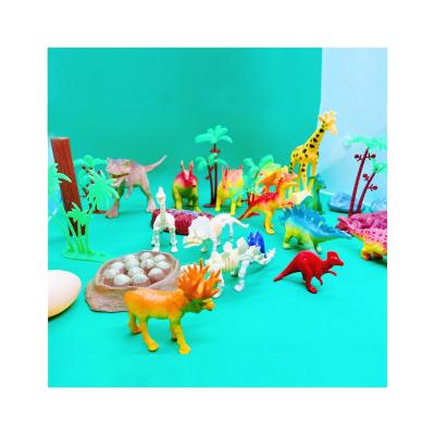 China Indoor interaction dinosaur static toy and mini interaction hot sale simulation dinosaur model outdoor border color for sale