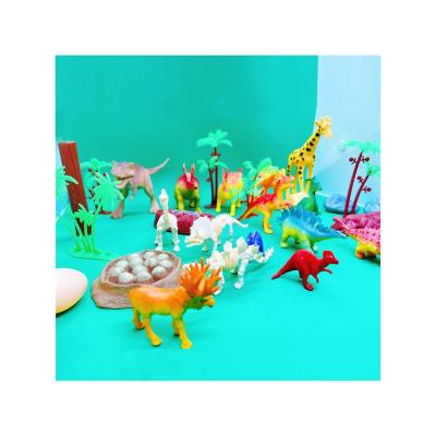 China Indoor Interaction and Outdoor Interaction Border Hot Sale Children's Color Static Mini Jurassic Dinosaur Model Toy New for sale