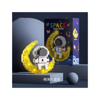 China Toy Astronaut Series Educational Astronaut Miniature Small Particles Puzzle Assembling Building Blocks for sale