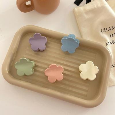 China New Color Flower Hook Hair Clip Girl Cozy Claw Small Dish Hair Hook Back Head Clip for sale