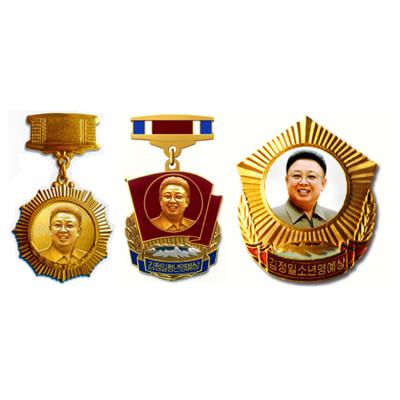 China Europe Custom Metal Made Sublimation Miraculous Army Medal Memorial Ribbon North Korean Army Military Medals for sale