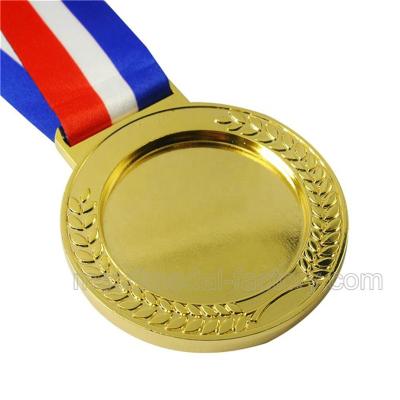 China Europe/America hot sales custom sport souvenir use cheap zinc alloy round insert blank wholesale sport medal for sale