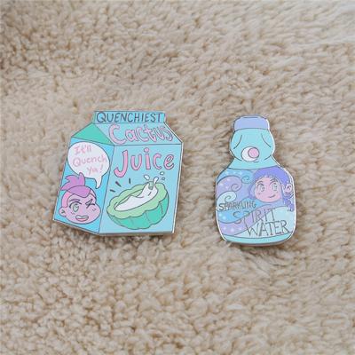 China Japan fabric personlized lapel pins badges / lapel pin shirt collar / soft enamel custom for sale