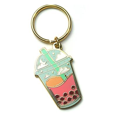 China Promotion gift custom enamel zinc alloy soft metal key chain, wholesale metal key ring key chain for sale