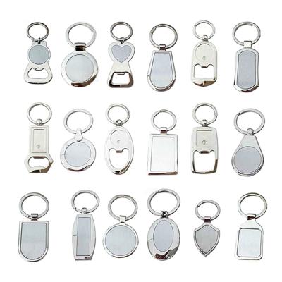 China Hot Cheap Blank Sublimation Laser Engraver Beer Bottle Opener Hot Sale China Manufacturer Metal Key Chain Key Chain for sale