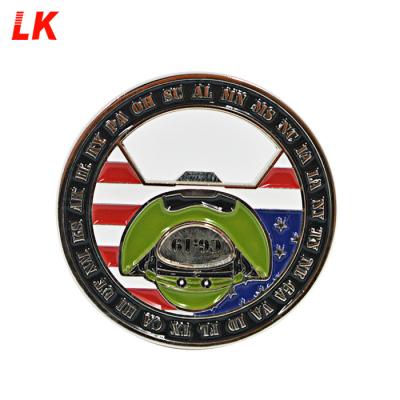 China Europe challenge coin making bottle opener ready to ship standard challenge coin for sale