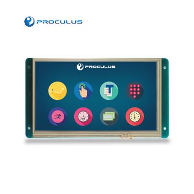 China Industrial application Proculus 7 inch 800*480 inch uart 800*480 display touch screen tft lcd controller display flexible frameless raspberry pi micro panel for sale