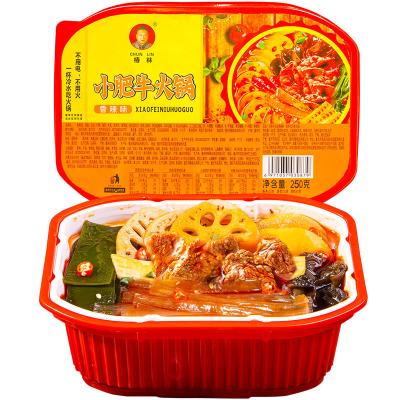 China Chongqing Chunlin Meal Ready Instant To Eat Spicy Hot Pot Beef Instant Delicious Self Heating Hotpot For Sale for sale